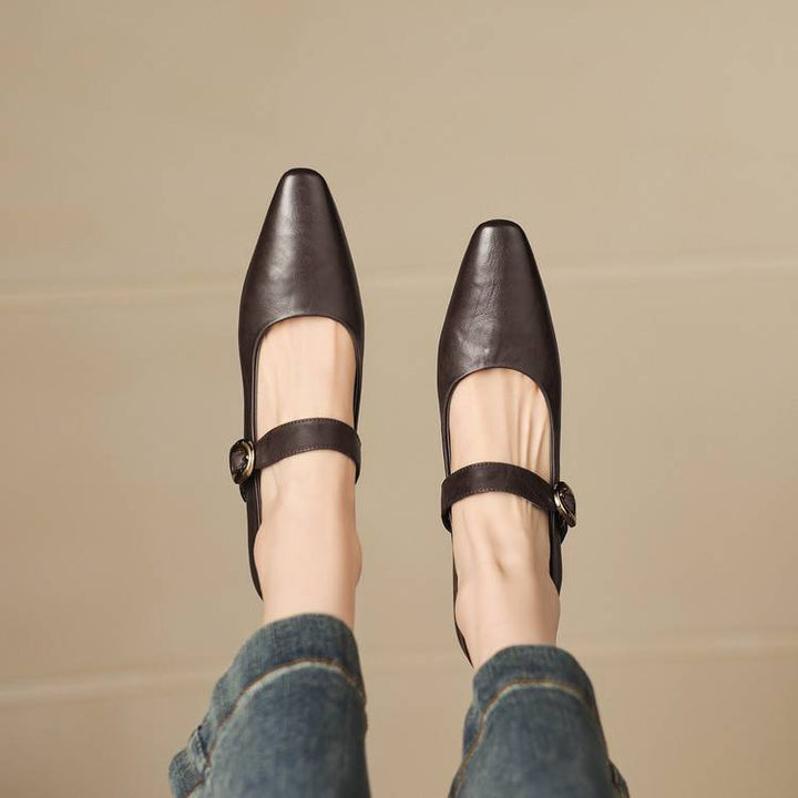 Azra Genuine Leather Heels