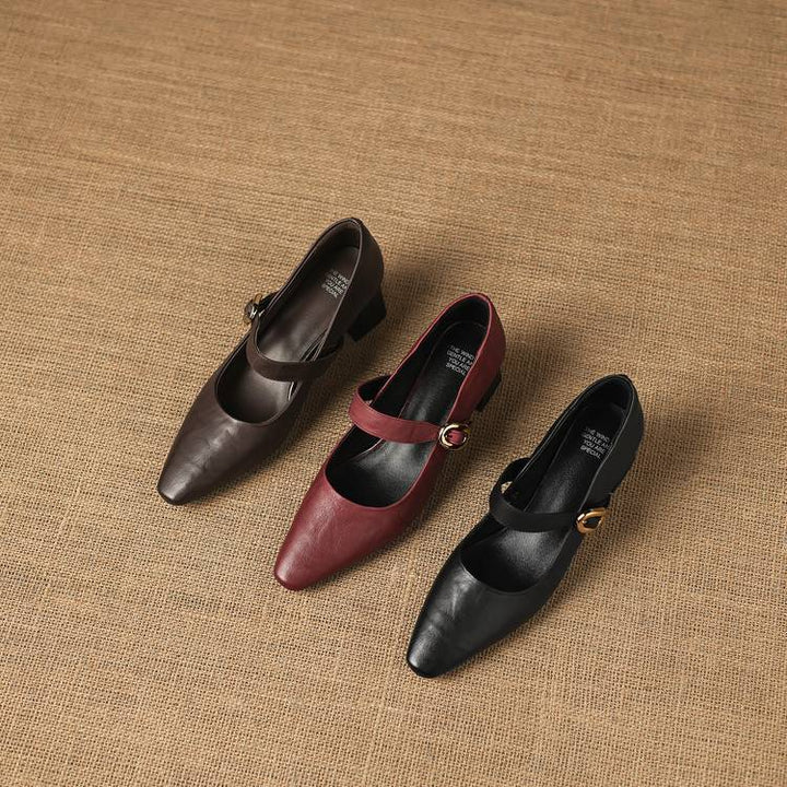 Azra Genuine Leather Heels