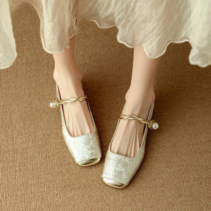 Galene Leather Heels