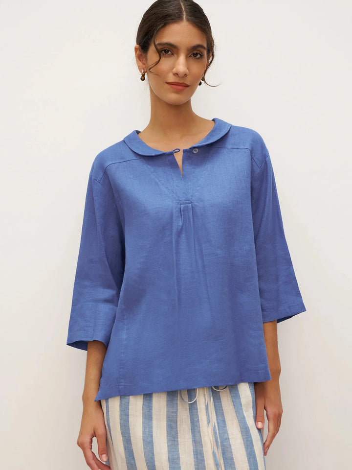Jade Linen Top