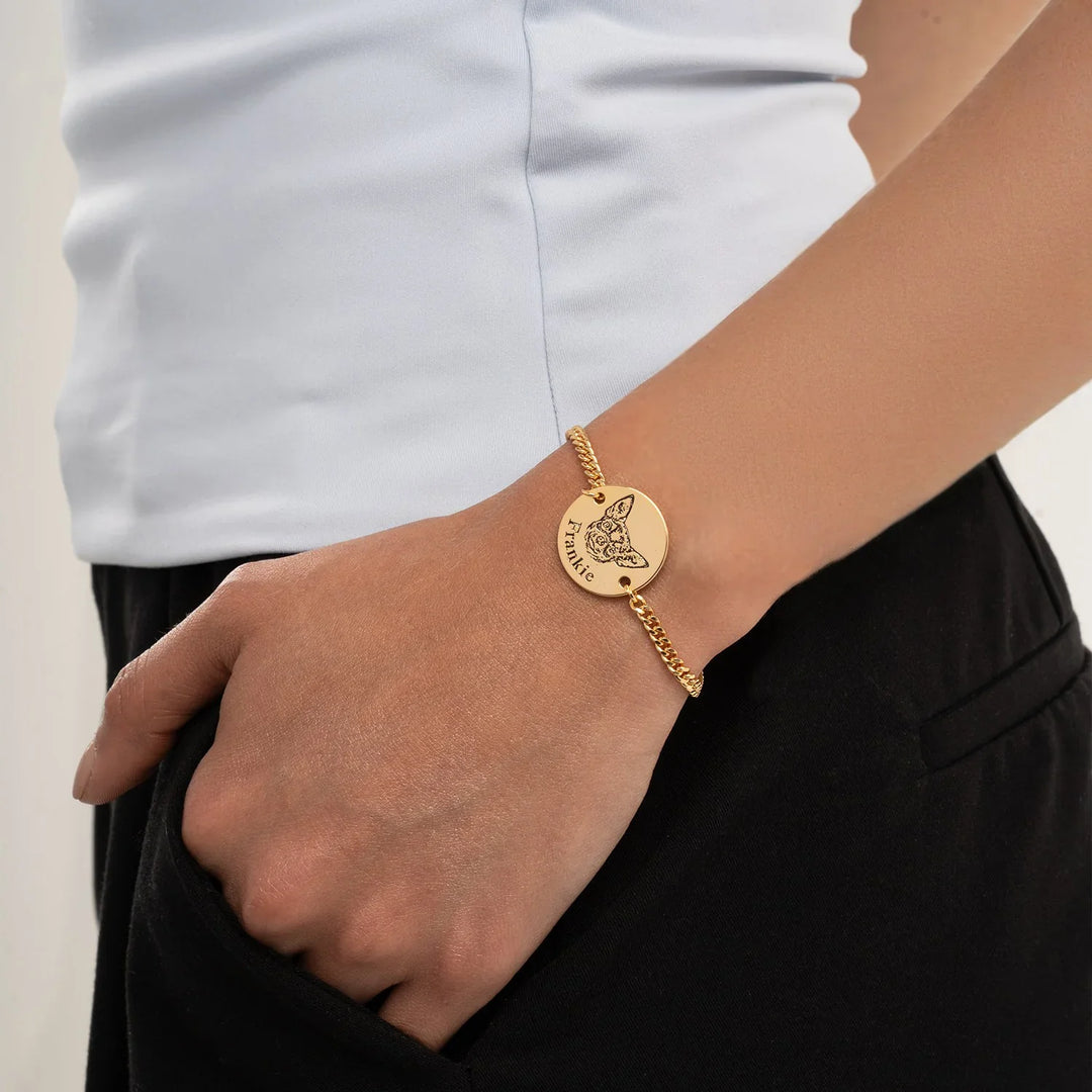 Personalised Bracelet with Animal's Face