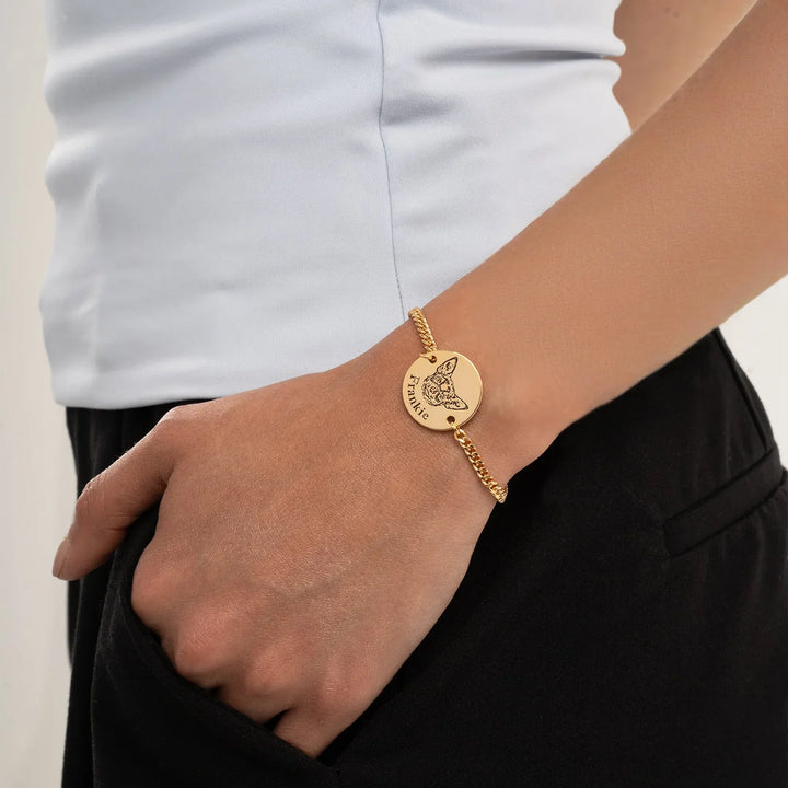 Personalised Bracelet with Animal's Face