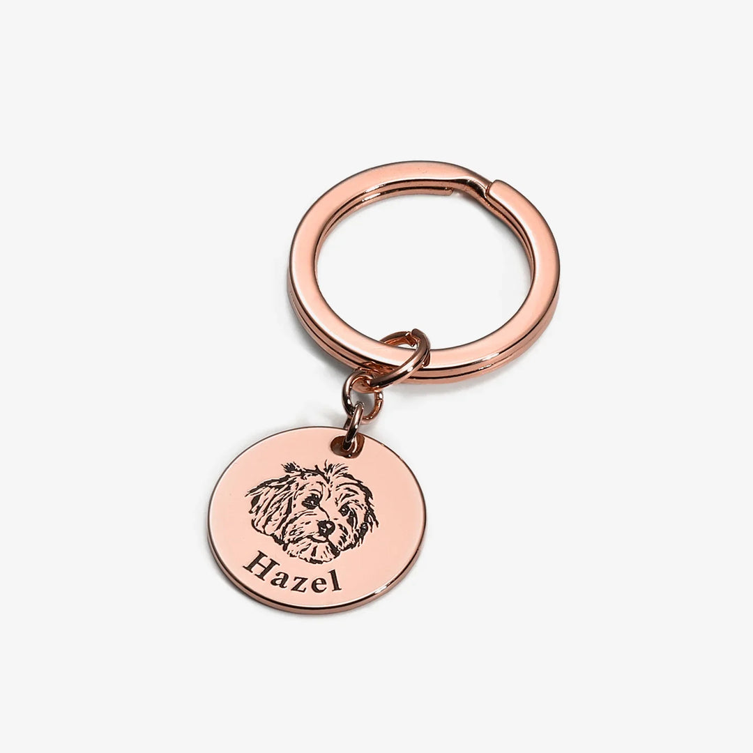 Personalised Keyring with Pet's Face