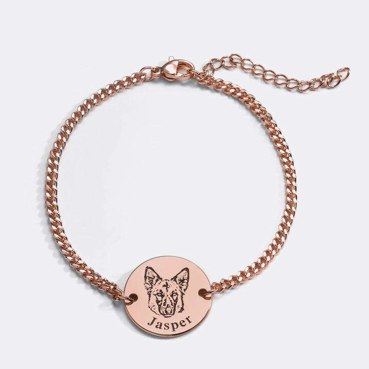Personalised Bracelet with Animal's Face