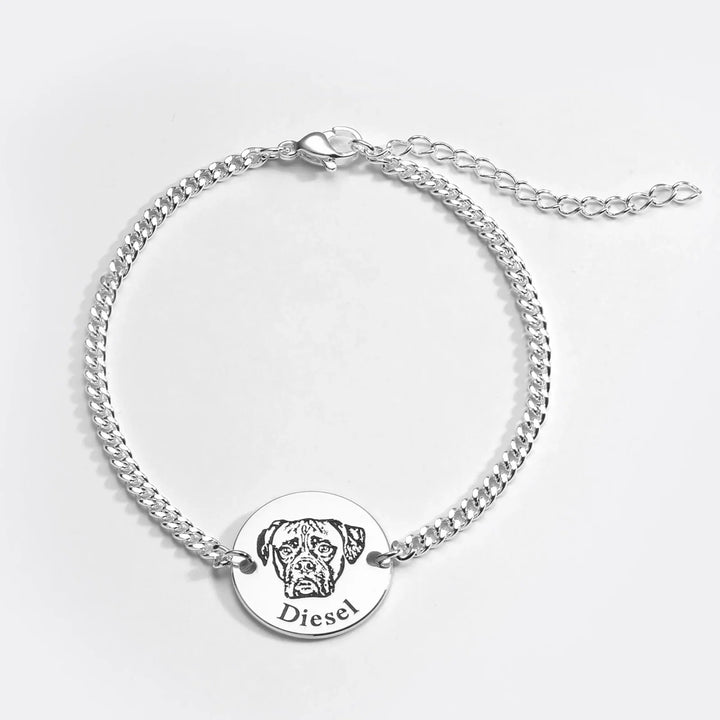 Personalised Bracelet with Animal's Face