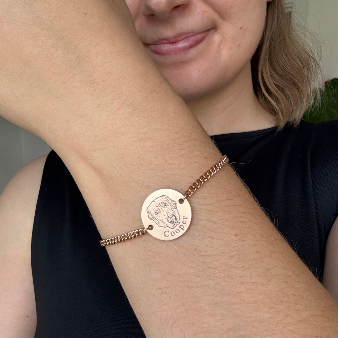 Personalised Bracelet with Animal's Face