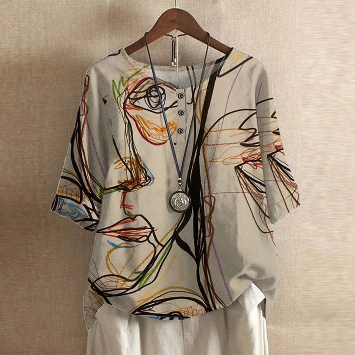 Dakota™ | Retro Printed Blouse