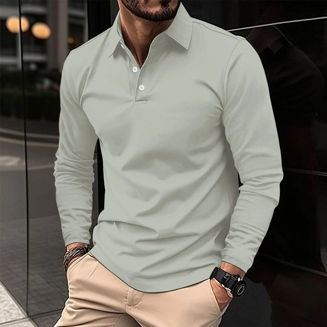 NOVAE | CLASSIC LONG SLEEVE POLO FOR MEN
