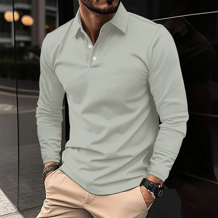 NOVAE | CLASSIC LONG SLEEVE POLO FOR MEN