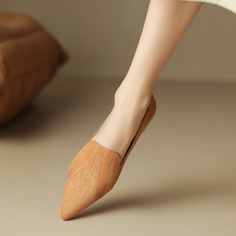Klara Genuine Leather Flats