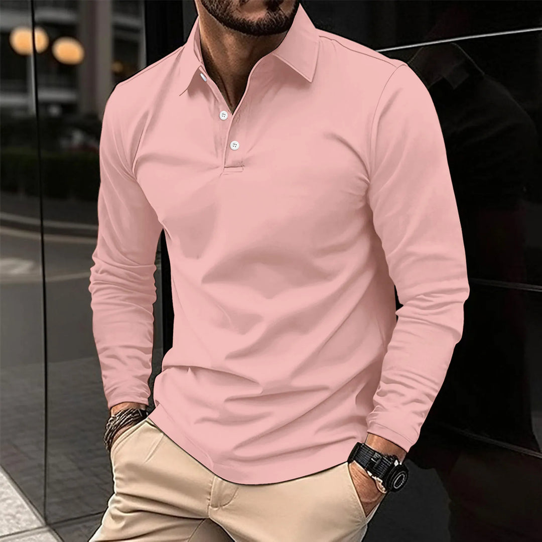 NOVAE | CLASSIC LONG SLEEVE POLO FOR MEN