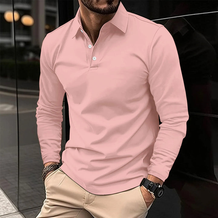 NOVAE | CLASSIC LONG SLEEVE POLO FOR MEN