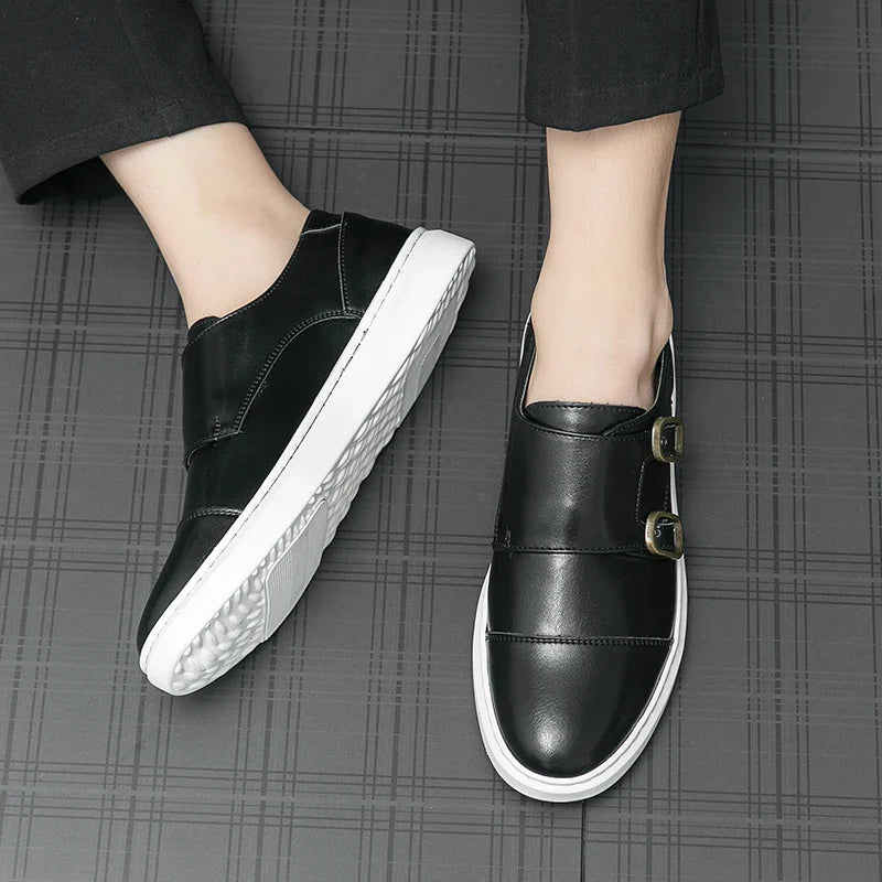 Zyden Genuine Leather Loafers