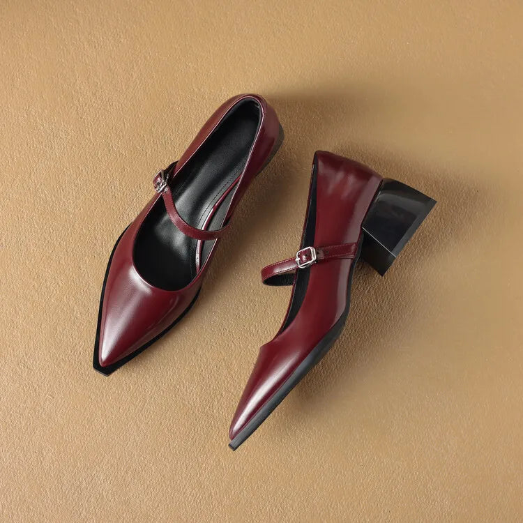Allure Genuine Leather Heels