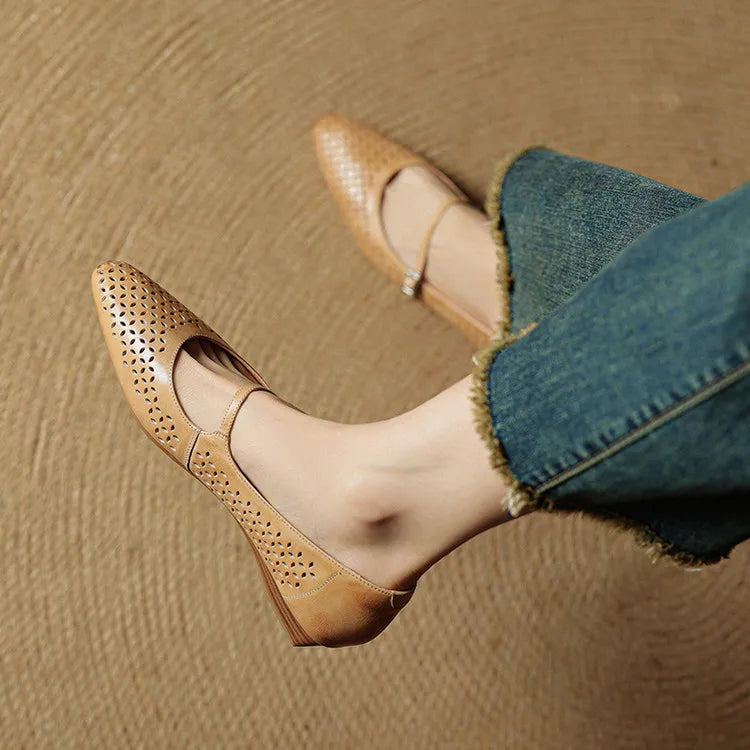 Kyla Genuine Leather Flats