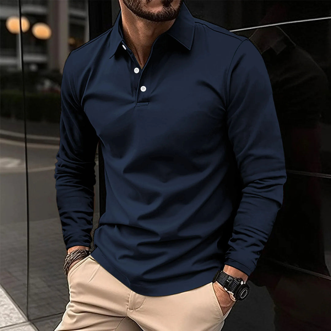 NOVAE | CLASSIC LONG SLEEVE POLO FOR MEN