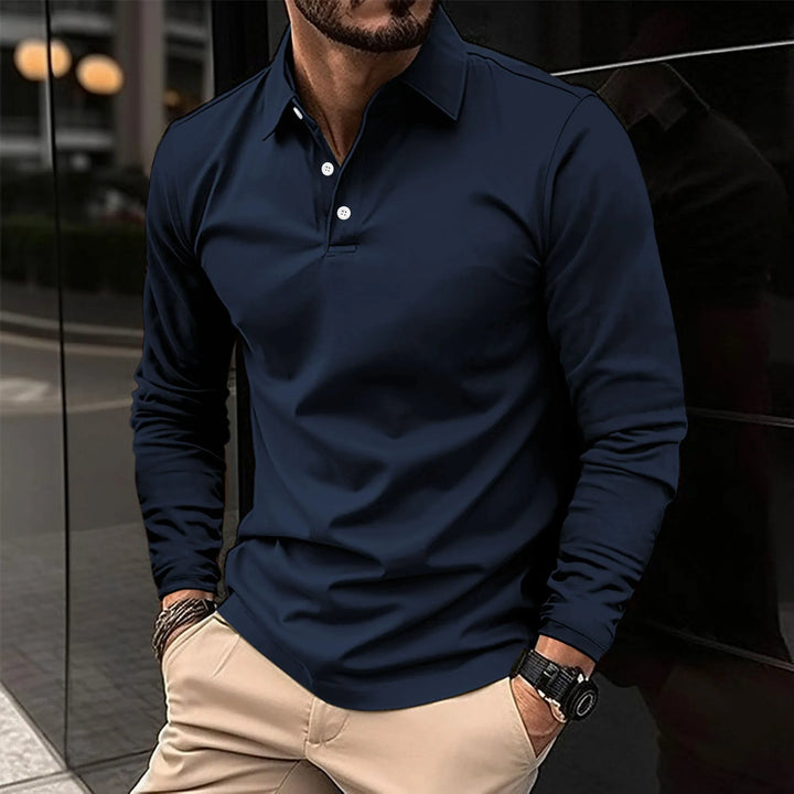 NOVAE | CLASSIC LONG SLEEVE POLO FOR MEN