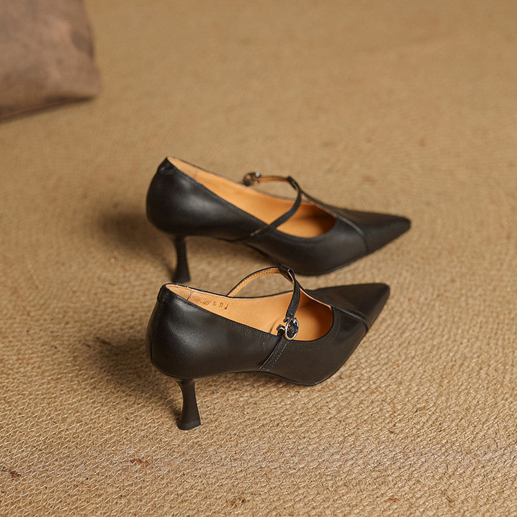 Lorena Genuine Leather Heels