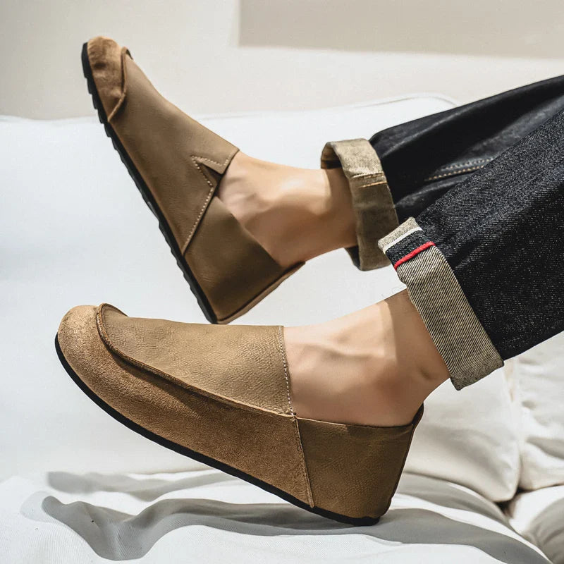 Lior | Suede & Leather Slip-Ons