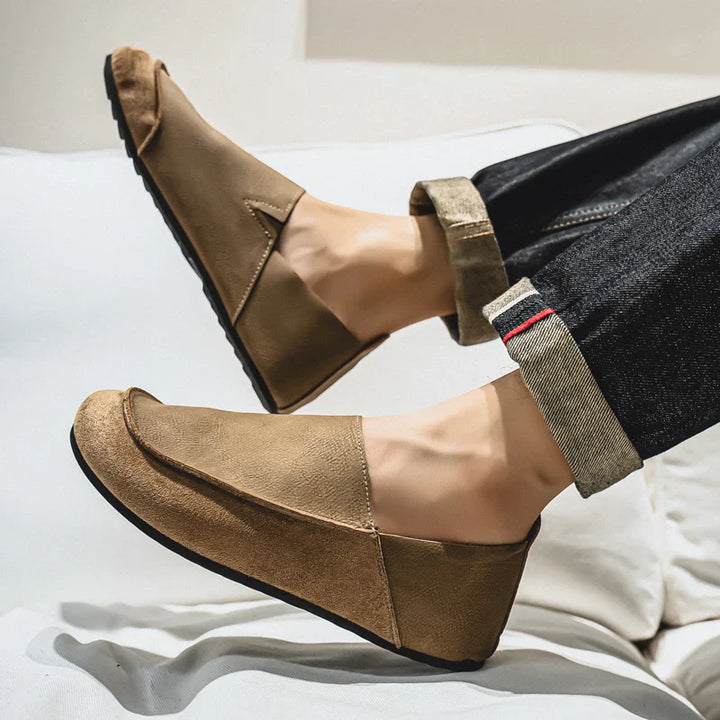Lior | Suede & Leather Slip-Ons