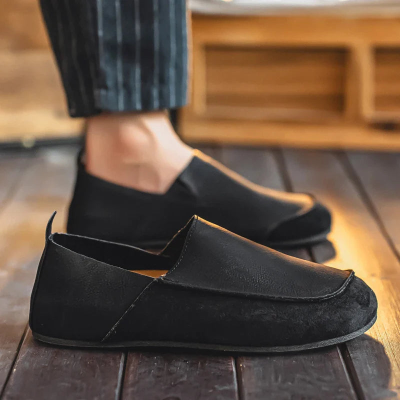 Lior | Suede & Leather Slip-Ons