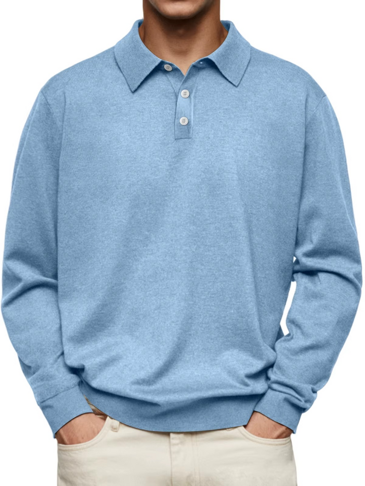 NOVAE | Men's Long Sleeve Polo Shirt