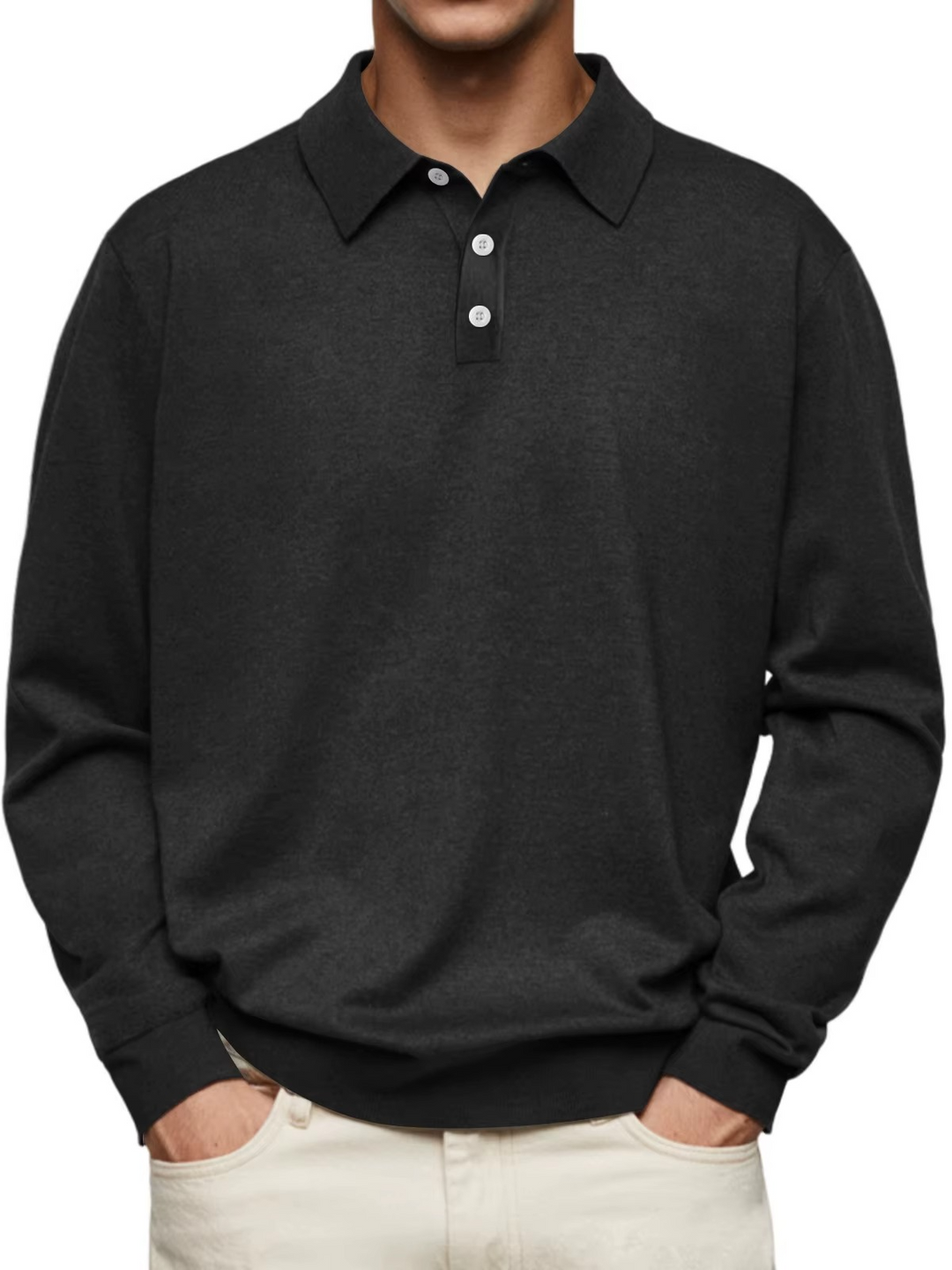 NOVAE | Men's Long Sleeve Polo Shirt