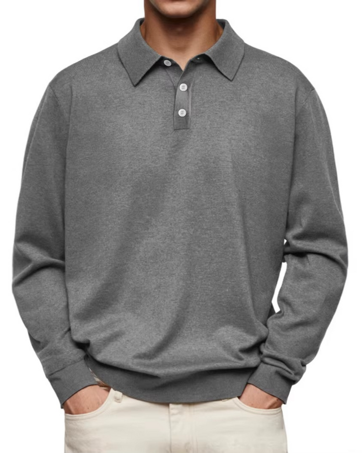 NOVAE | Men's Long Sleeve Polo Shirt
