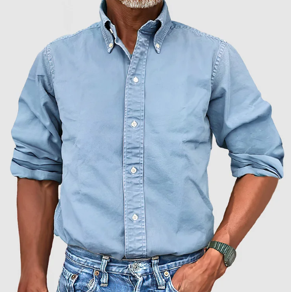 LAURENT MONACO | LONG SLEEVE WRINKLE-FREE SHIRT FOR MEN