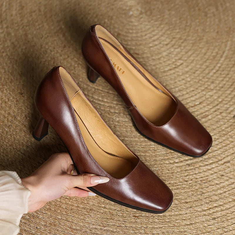 Diara Genuine Leather Heels