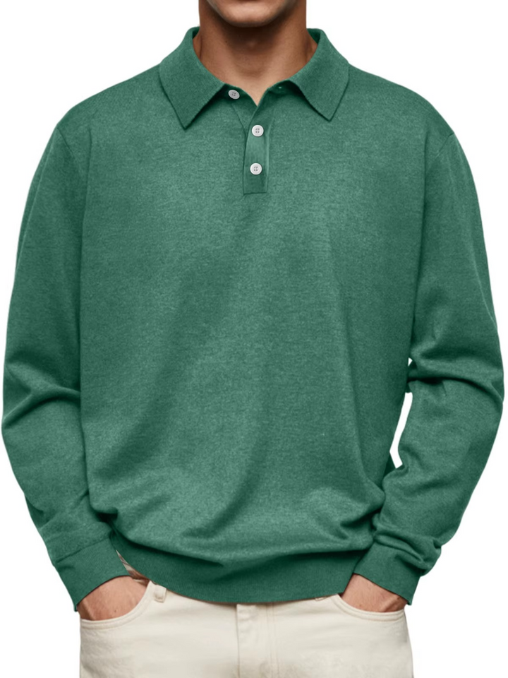 NOVAE | Men's Long Sleeve Polo Shirt
