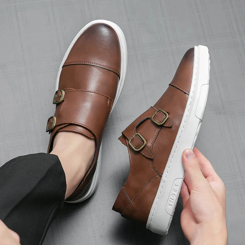 Zyden Genuine Leather Loafers