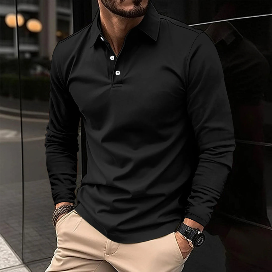 NOVAE | CLASSIC LONG SLEEVE POLO FOR MEN