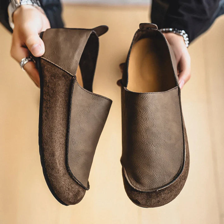 Lior | Suede & Leather Slip-Ons