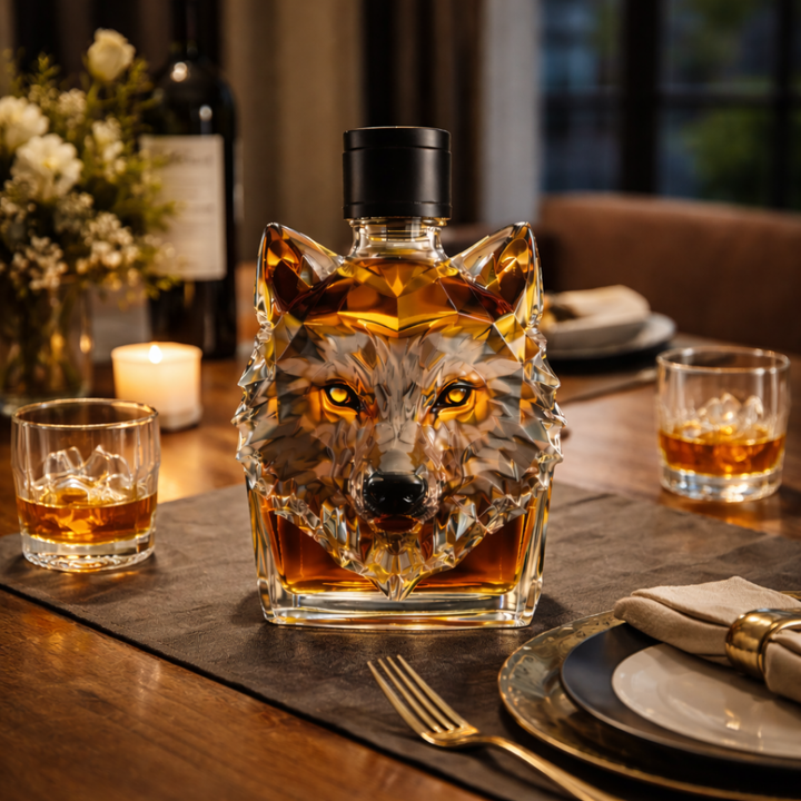 Wolf Head Limited Edition Whiskey Decanter
