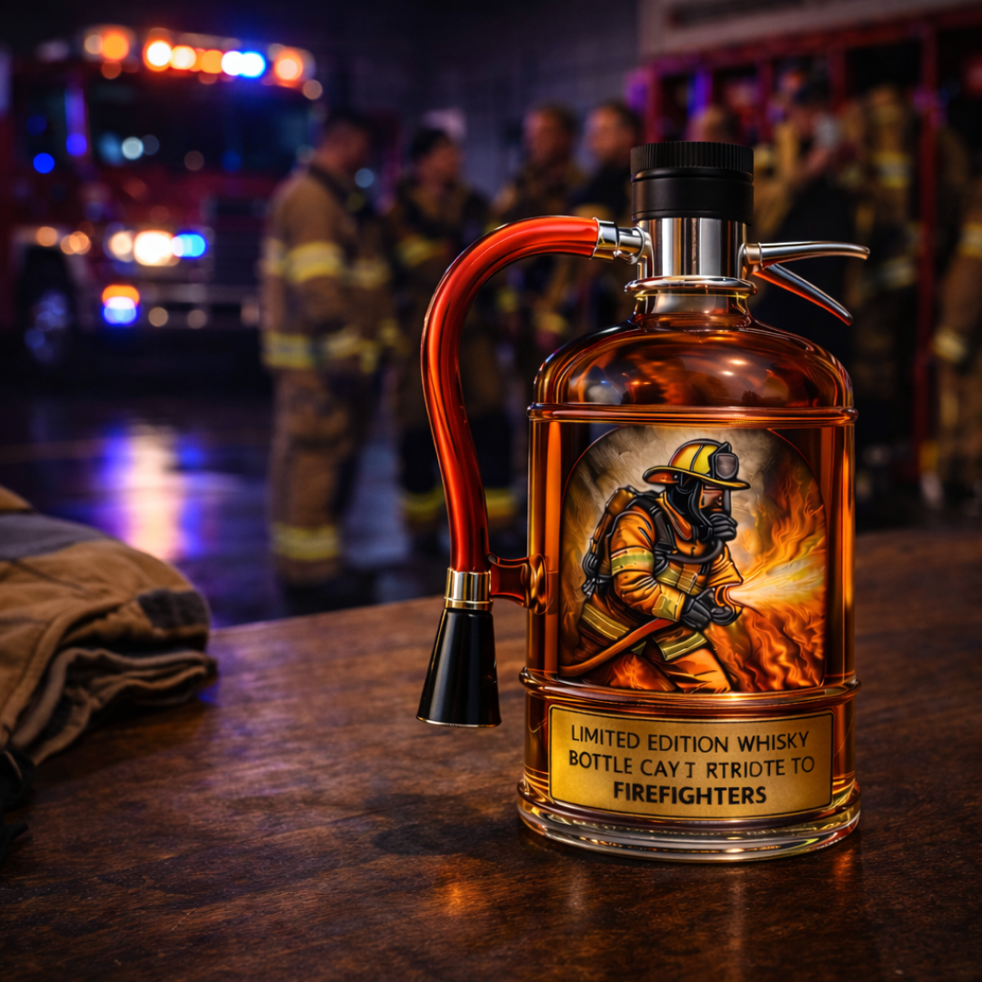 Fire Extinguisher Limited Edition Whiskey Decanter