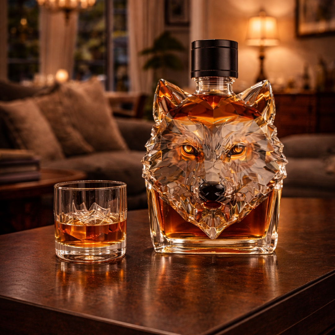 Wolf Head Limited Edition Whiskey Decanter