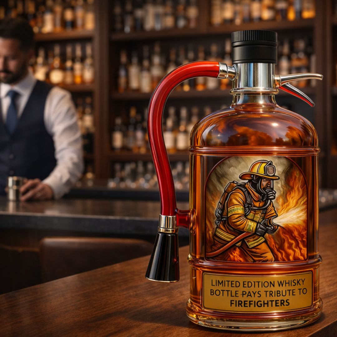 Fire Extinguisher Limited Edition Whiskey Decanter