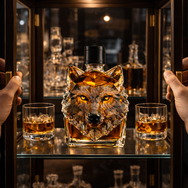 Wolf Head Limited Edition Whiskey Decanter