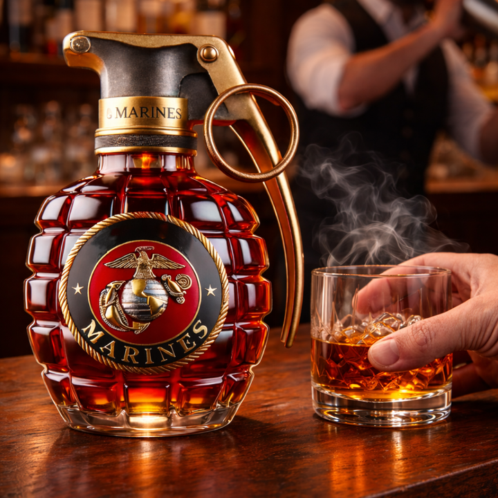 Grenade Limited Edition Whiskey Decanter