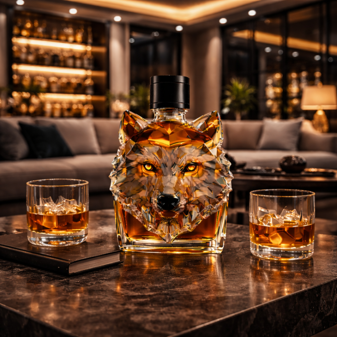 Wolf Head Limited Edition Whiskey Decanter