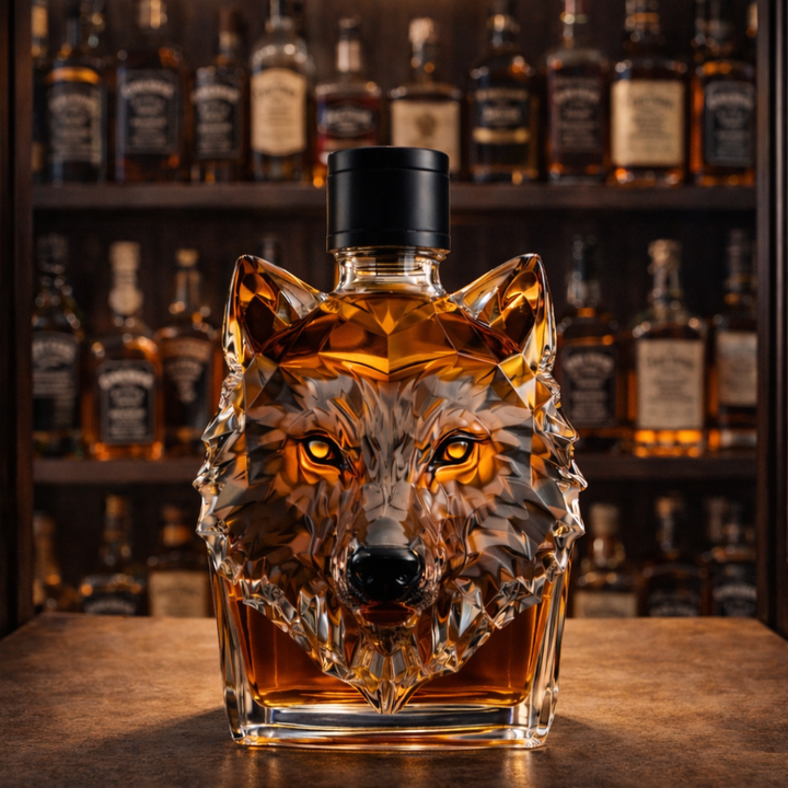 Wolf Head Limited Edition Whiskey Decanter