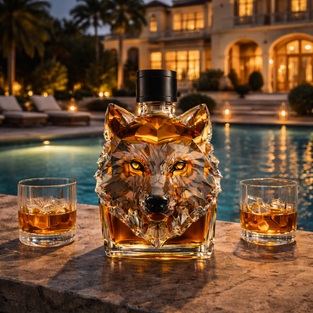 Wolf Head Limited Edition Whiskey Decanter
