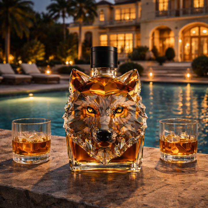 Wolf Head Limited Edition Whiskey Decanter
