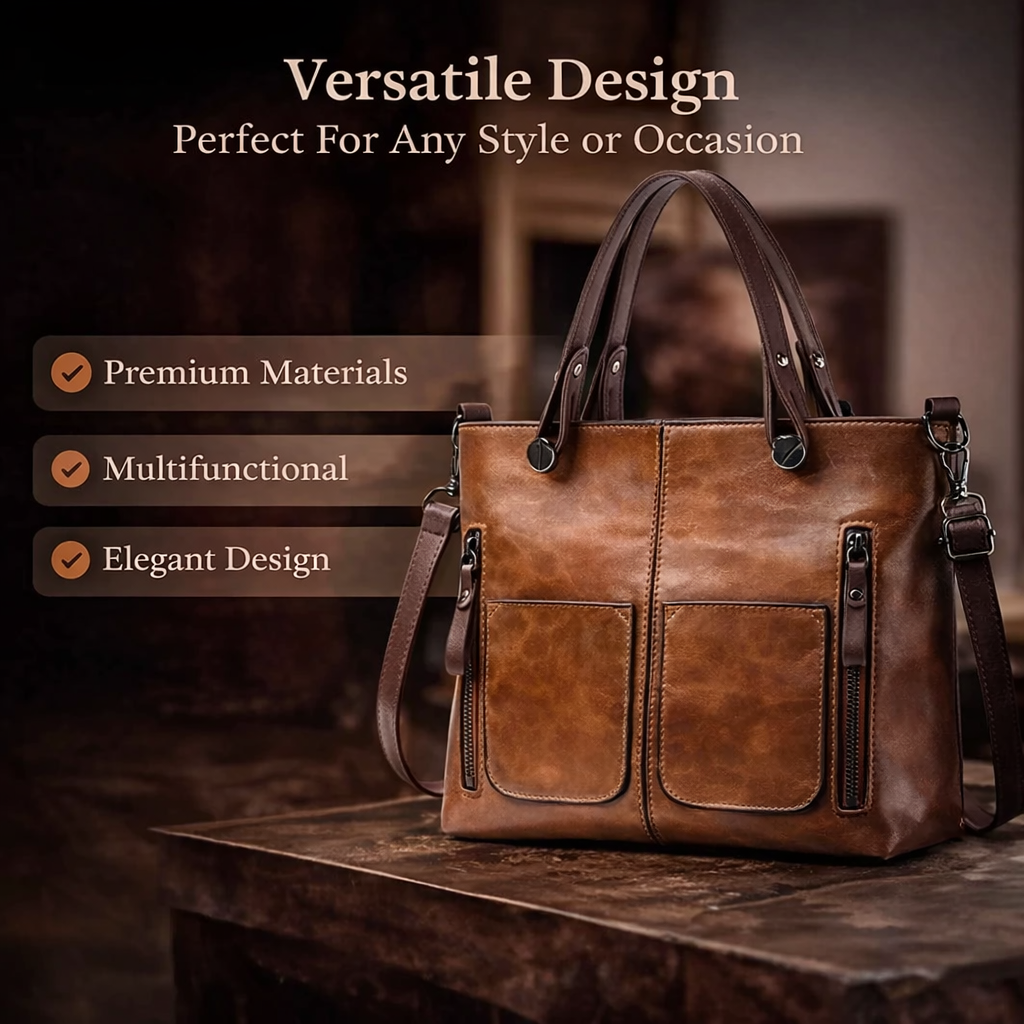 Ilse™ | Stay Organized in Style — Spacious Leather Tote