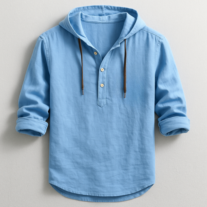 LAURENT MONACO | LUXURY SHIRT WITH HOOD