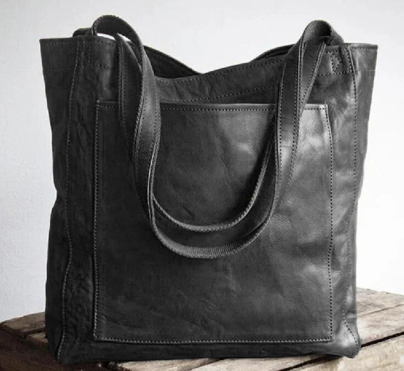Clara™ | No More Searching | Leather Tote with Pockets