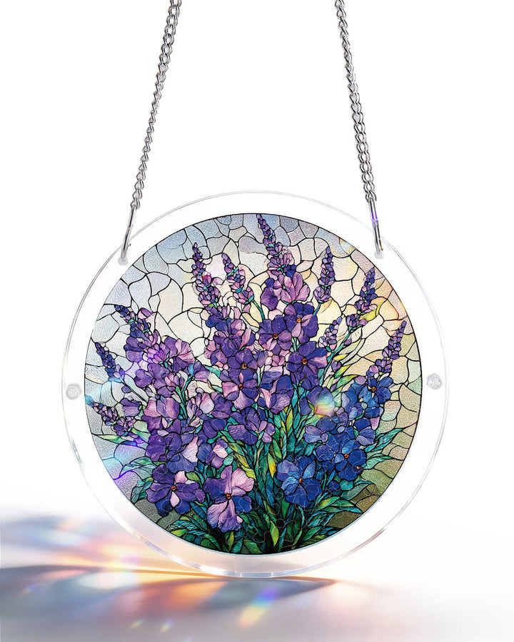 Acrylic Jigsaw Puzzle Suncatcher - Blooming Lavender
