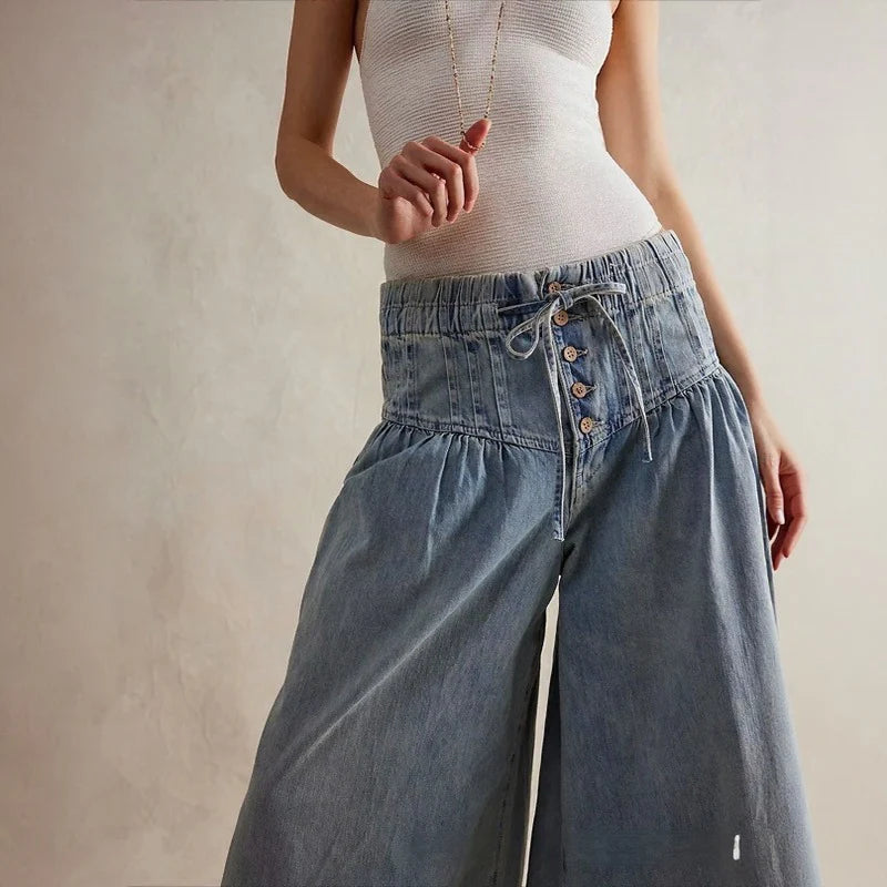 Marielle™ | Relaxed Wide-Leg Denim Pants