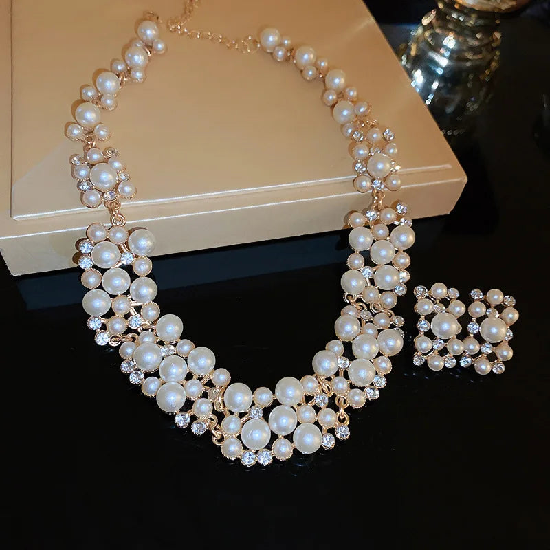 Timeless Pearl & Crystal Jewellery Set